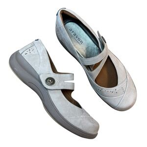 Aravon New Balance Mary Jane Shoes Women’s 11 B Gray Leather Comfort Orthopedic